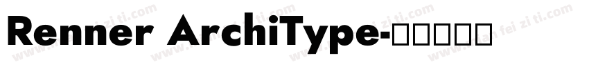 Renner ArchiType字体转换